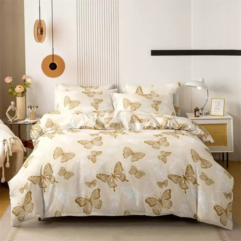 Printed Duvet Cover Pillow Set