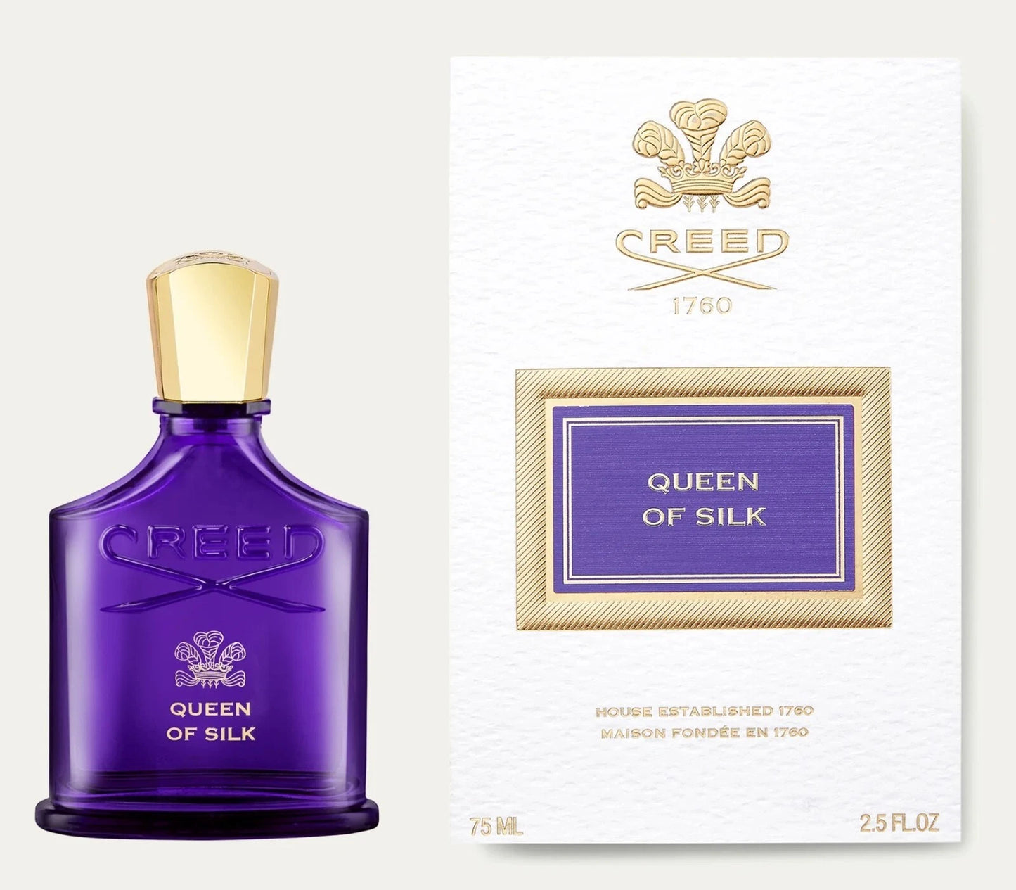 CREED Queen of Silk Eau de Parfum 75ml (2.5 oz) Women Luxury Floral Amber Perfume Spray | Long Lasting Signature Fragrance