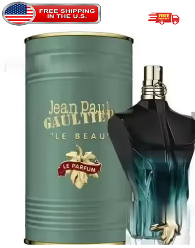 Jean Paul Gaultier Le Beau Le Parfum Intense 125ml (4.2 oz) Eau de Parfum Men Luxury Woody Amber Fragrance Spray | Long Lasting